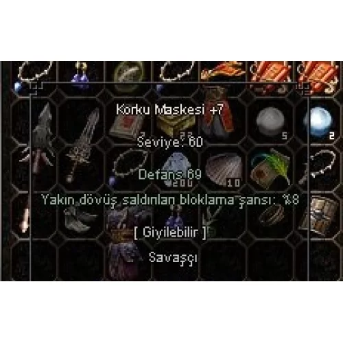  +7 korku maskesi düz